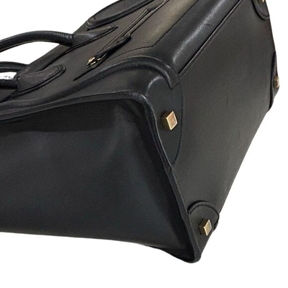Authentic Mini Celine Luggage Bag In Smooth Calfskin Black - Picture 5 of 12